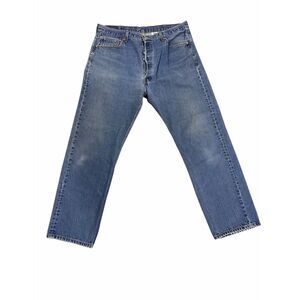 Levi’s 501 XX Mens Jeans 40X34 Blue Button Fly Made In Dominican Republic